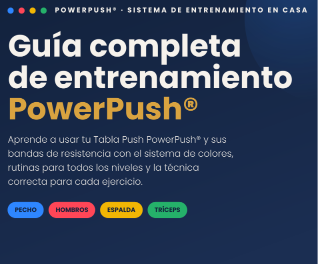 Tabla Push PowerPush® (LLEVA GRATIS BANDA DE RESISTENCIA)