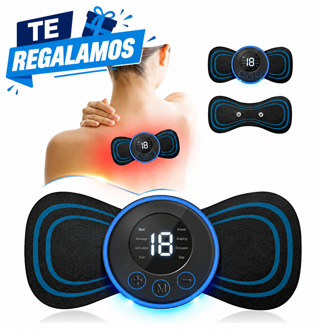 Masajeador Manitas NeckEase® ENVIO GRATIS y te reglamos parche masajeador modelo azul